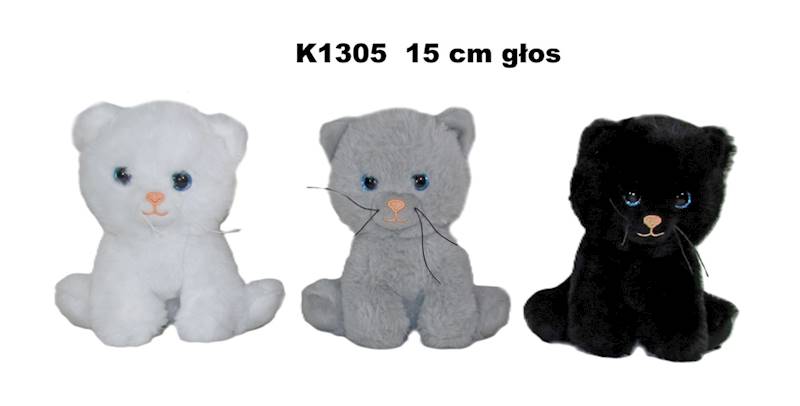 K1305 KOT 3 KOL GŁOS 15 CM