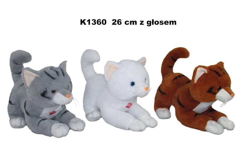 K1360 KOT 3 KOL GŁOS 26 CM