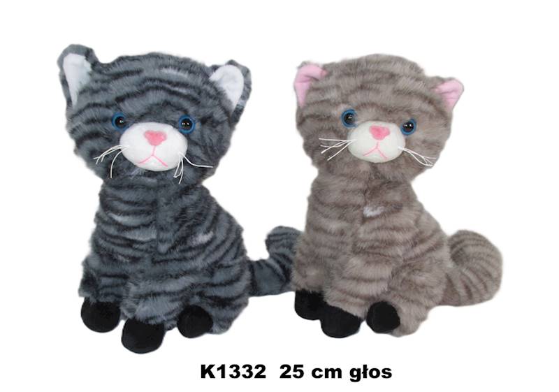 K1332 KOT 2 KOL GŁOS 25 CM