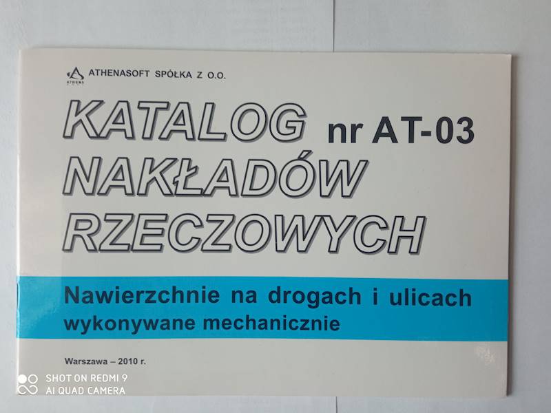 KNR AT-03 Nawierzchnie na drogach i ulicach wykonywane mechanicznie
