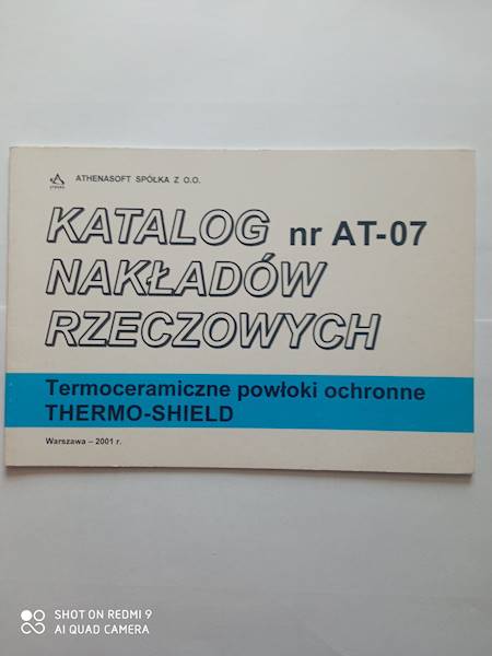 KNR AT-07 Termoceramiczne powłoki ochronne Thermo-Shield 