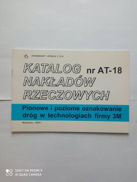KNR AT-18 Pionowe i poziome oznakowanie dróg