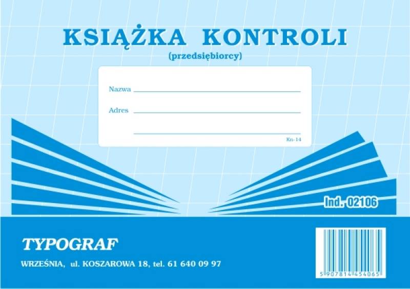 Książka Kontroli A-5 (38)(23)(37)