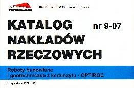 KNR 9-07 Orgbud Roboty budowlane i geotechniczne z keramzytu OPTIROC