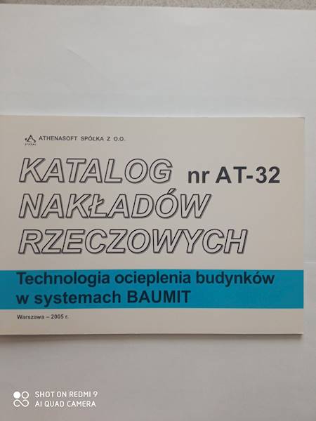 KNR AT-32 Technologia ocieplania budynków w systemie BAUMIT / Wyprawy z fabrycznych suchych mieszanek tynkarskich w technologii BAUMIT