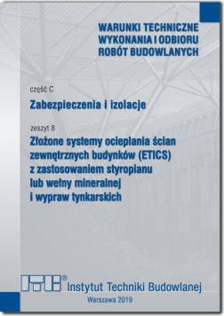 Instrukcja ITB część C zeszyt 8 2023 Złożone systemy ocieplania ścian zewnętrznych budynków (ETICS)