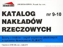 KNR 9-10 Orgbud Ściany z bloków i cegieł wapienno-piaskowych w systemie Nowoczesne SILIKATY