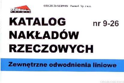 KNR 9-26 Orgbud Zewnętrzne odwodnienia liniowe