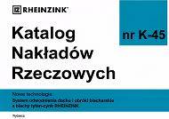 KNR K-45 KOPRIN System odwodnienia dachu i obróbki blacharskie z blachy tytan-cynk RHEINZINK