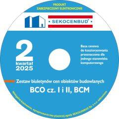 SEKOCENBUD Biuletyny zagregowane BCO cz. I i II oraz BCM na CD 2 kw 2025 rok