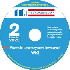 SEKOCENBUD Wartość kosztorysowa inwestycji WKI 2 kw. 2025 rok na CD