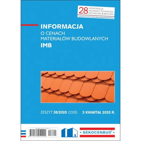 SEKOCENBUD Informacja o cenach materiałów budowlanych IMB 3 kw 2025 rok