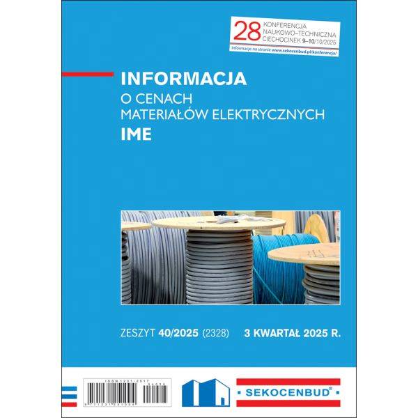 SEKOCENBUD Informacja o cenach materiałów elektrycznych IME 3 kw 2025 rok
