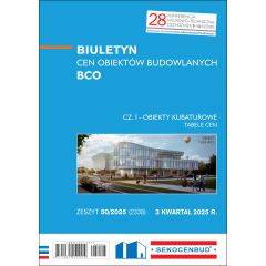 SEKOCENBUD Biuletyn cen obiektów budowlanych BCO cz. I 3 kw. 2025 rok