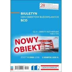 SEKOCENBUD Biuletyn cen obiektów budowlanych BCO cz. II 3 kw. 2025 rok