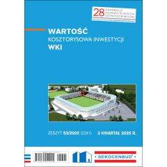 SEKOCENBUD Wartość kosztorysowa inwestycji WKI 3 kw. 2025 rok
