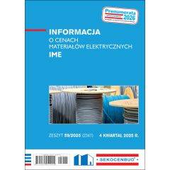 SEKOCENBUD Informacja o cenach materiałów elektrycznych IME 4 kw 2025 rok