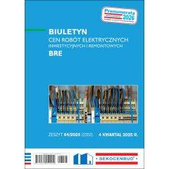SEKOCENBUD Biuletyn cen robót elektrycznych BRE 4 kw. 2025 rok