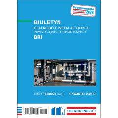 SEKOCENBUD Biuletyn cen robót instalacyjnych BRI 4 kw. 2025 rok