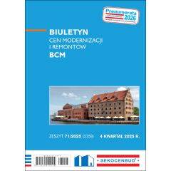 SEKOCENBUD Biuletyn cen modernizacji i remontów BCM 4 kw. 2025 rok