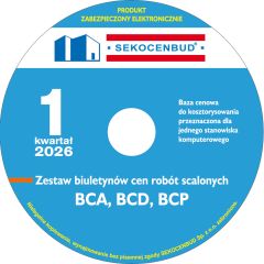 SEKOCENBUD Biuletyny scalone (BCA, BCD, BCP) na CD 1 kw. 2026 rok