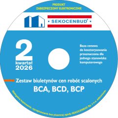 SEKOCENBUD Biuletyny scalone (BCA, BCD, BCP) na CD 2 kw. 2026 rok