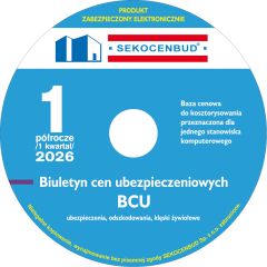SEKOCENBUD Biuletyn Cen Ubezpieczeniowych BCU na CD 1 półrocze 2026 rok