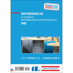 SEKOCENBUD Informacja o cenach materiałów elektrycznych IME 2 kw 2024 rok