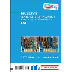 SEKOCENBUD Biuletyn cen robót elektrycznych BRE 2 kw. 2026 rok