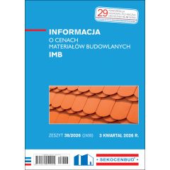 SEKOCENBUD Informacja o cenach materiałów budowlanych IMB 3 kw 2026 rok