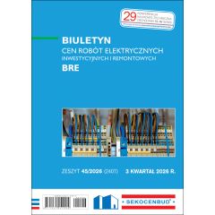 SEKOCENBUD Biuletyn cen robót elektrycznych BRE 3 kw. 2026 rok