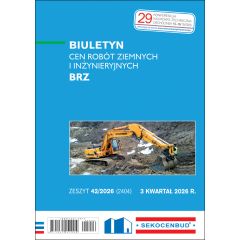 SEKOCENBUD Biuletyn cen robót ziemnych i inżynieryjnych BRZ 3 kw. 2026 rok