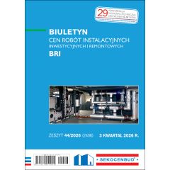 SEKOCENBUD Biuletyn cen robót instalacyjnych BRI 3 kw. 2026 rok