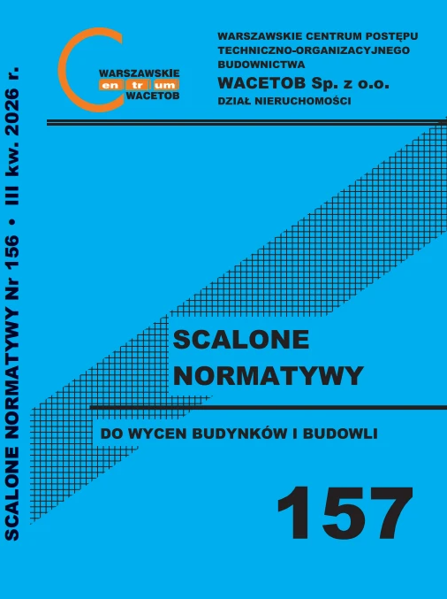SCALONE NORMATYWY DO WYCEN BUDYNKÓW I BUDOWLI Nr 157 - poziom cen III kwartał 2026 rok