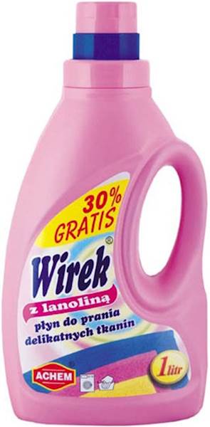 WIREK 1L do prania z LANOLINĄ różowy