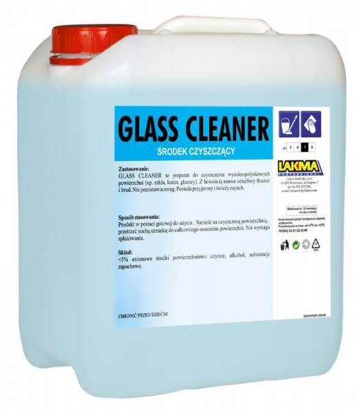 GLASS CLEANER 10L płyn do szyb LAKMA