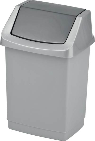 PROMO!!! KOSZ uchylny 15L CLICK IT sreb.04043 CURV