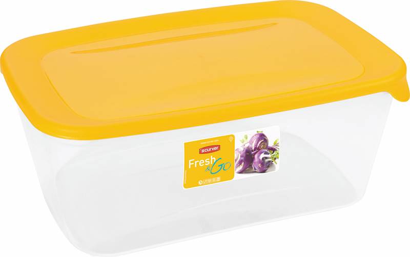 POJEMNIK do żywności 3L prostok.FRESH&GO 00556
