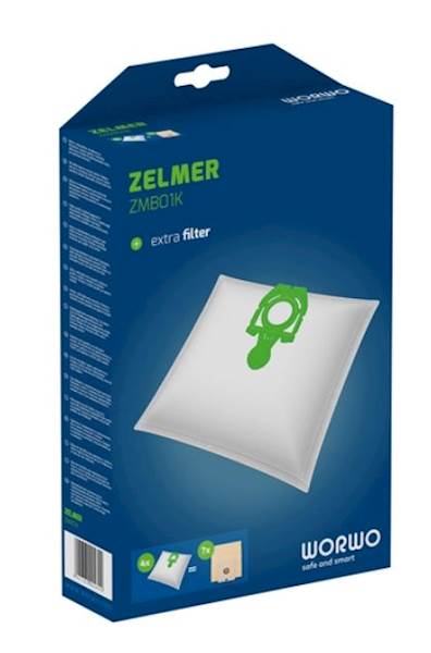 WORKI do odkurz. 4szt ZMB01  Perfect Bag zielony