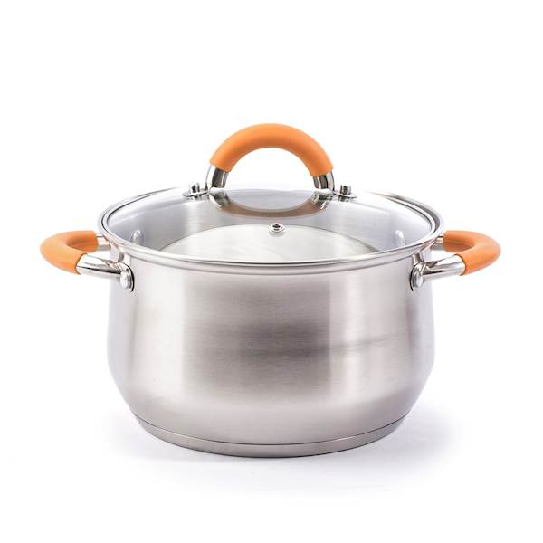 GARNEK 20cm z pokrywka 3,9l  MARIO ORANGE