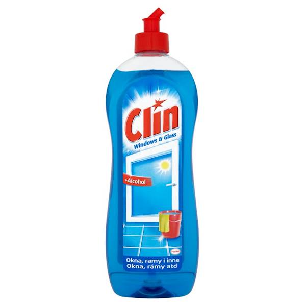 CLIN 750ml okna + ramy NIEBIESKI