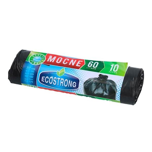 WORKI 60L 10szt  MOCNE LDPE 60x72 czarne /50/