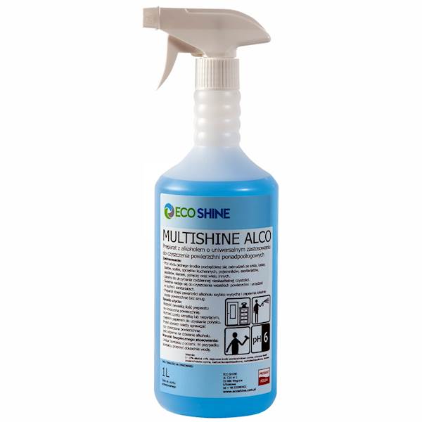 MULTISHINE ALCO 1L spray uniwersalny alkohol