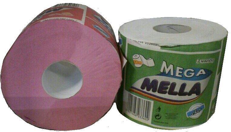 MELLA papier toaletowy 36szt  BIAŁY makulatura 68m