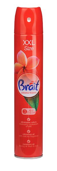 !!! BRAIT odświeżacz spray 340ml PARADISE FLOWER