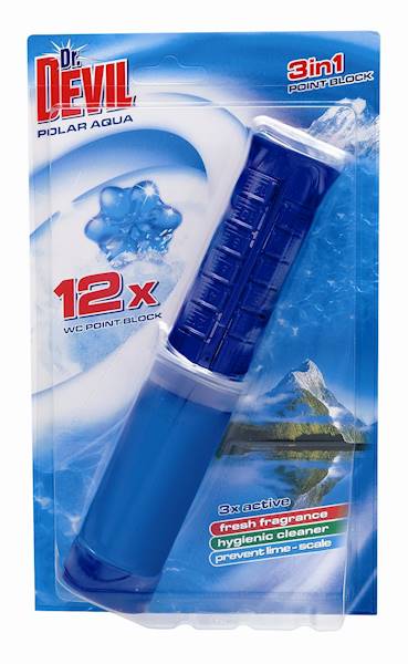 DR DEVIL WC punktowy żel do WC 75ml POLAR AQUA