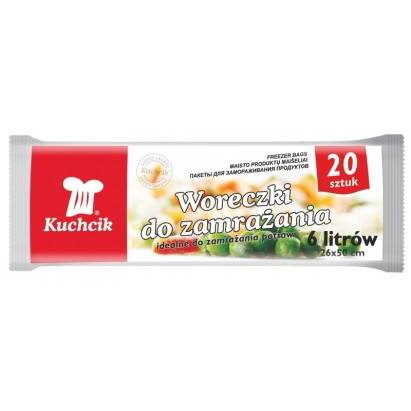 WORECZKI DO ZAMRAŻ. 6L - 20szt  KUCHCIK 2910