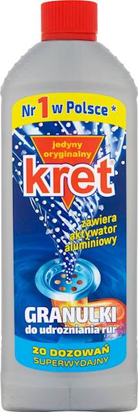KRET GRANULKI 800g do udrażniania rur /12/