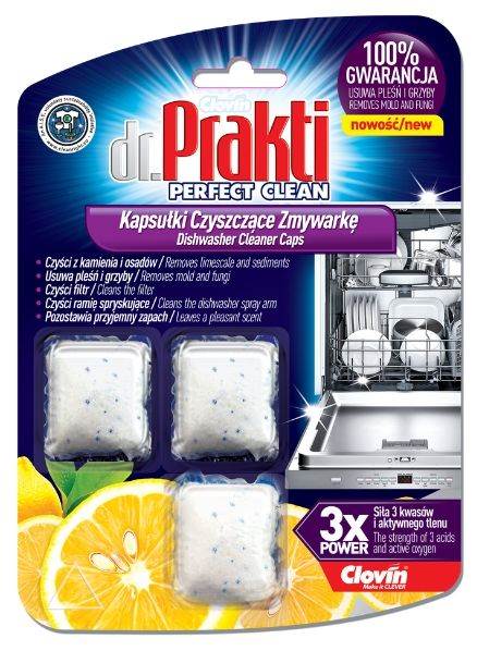 PRAKTI kapsułki czyszczące zmywarkę 3szt