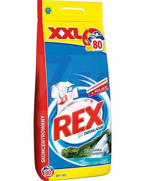 REX 6kg proszek DO BIAŁEGO Amazonia Fresh